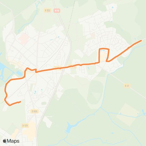 Île-de-France Mobilités Collège Racinay <> Le Cerrsy map