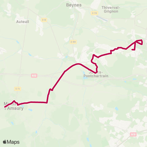 Île-de-France Mobilités Moissons-Fenaisons <> Notre Dame du Bel-Air map