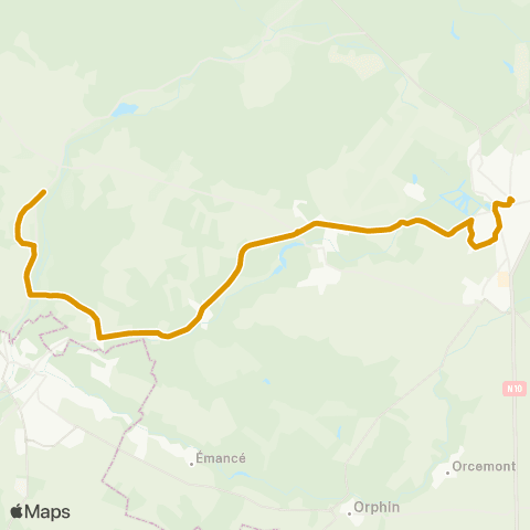 Île-de-France Mobilités Collège Racinay <> Guipérreux map