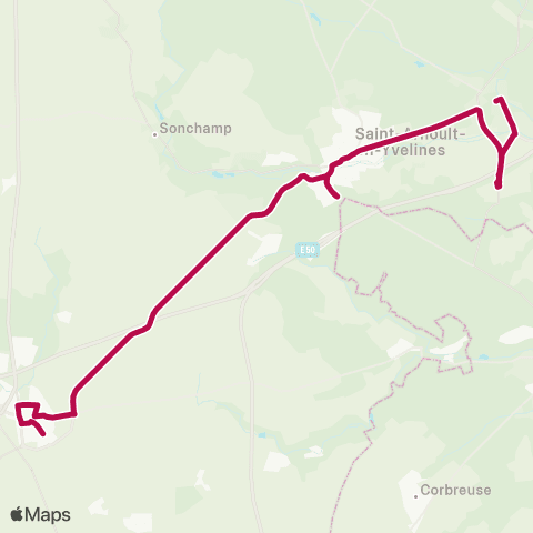 Île-de-France Mobilités École <> Rue de Boinville map