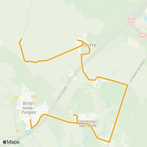 Île-de-France Mobilités Collège Jean Monnet <> Le Carmel map