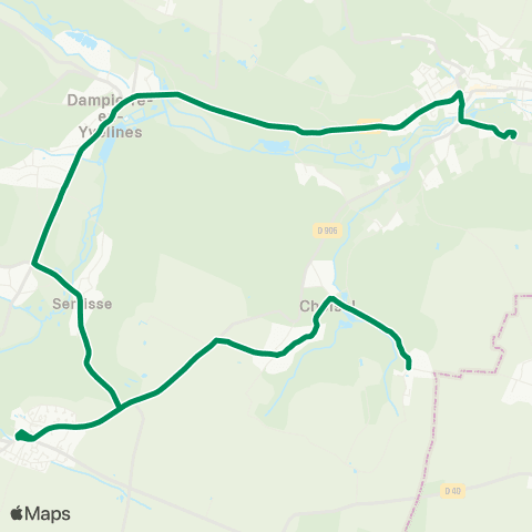 Île-de-France Mobilités Collège P. de Coubertin <> Place map