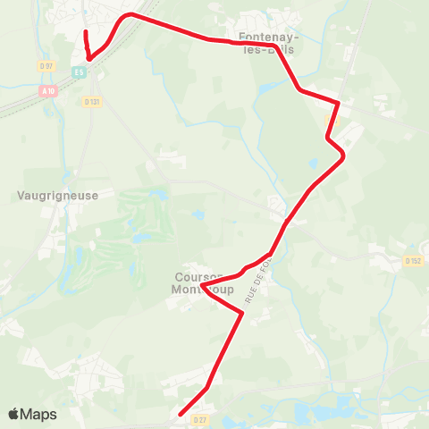Île-de-France Mobilités Collège Jean Monnet <> La Belle Étoile map