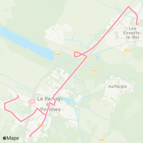 Île-de-France Mobilités Collège <> La Touche map