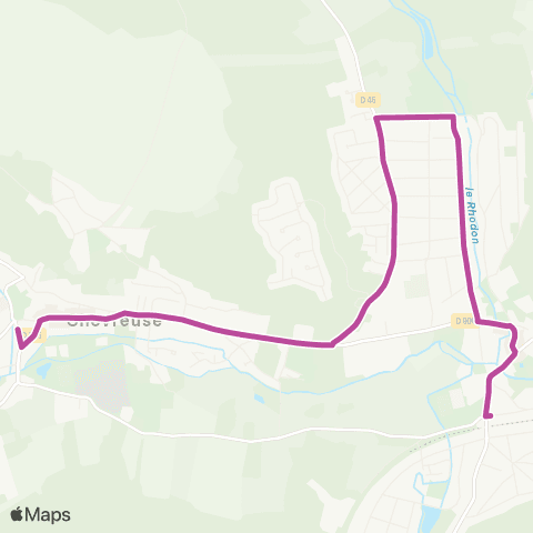 Île-de-France Mobilités Gare de St-Rémy-les-Chevreuse <> Petits Ponts École map
