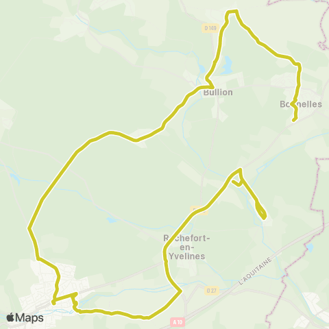 Île-de-France Mobilités Mairie <> Collège des 3 Moulins map