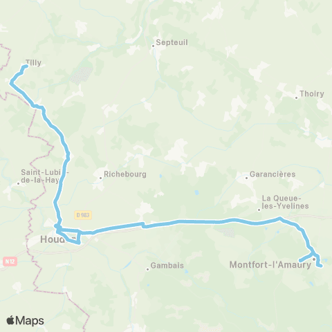 Île-de-France Mobilités Lycée Jean Monnet <> Église map