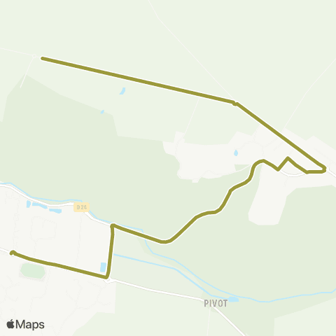 Île-de-France Mobilités Les Pavillons <> Collège Vignaud map