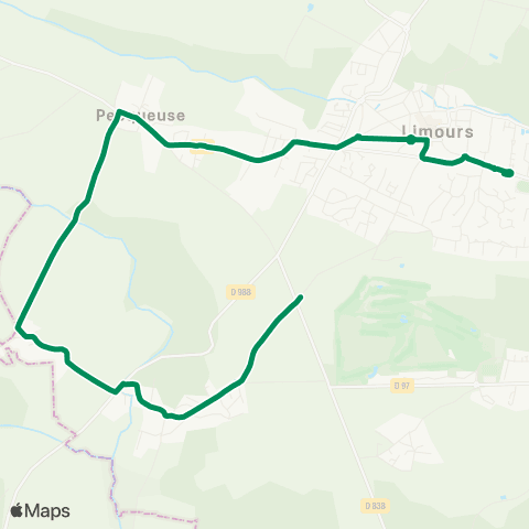Île-de-France Mobilités Collège Vignaud <> La Mare aux Puits map