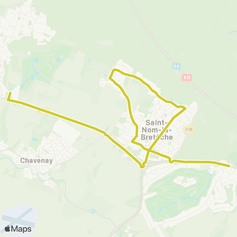 Île-de-France Mobilités Collège Jean Monnet <> Sucrerie map