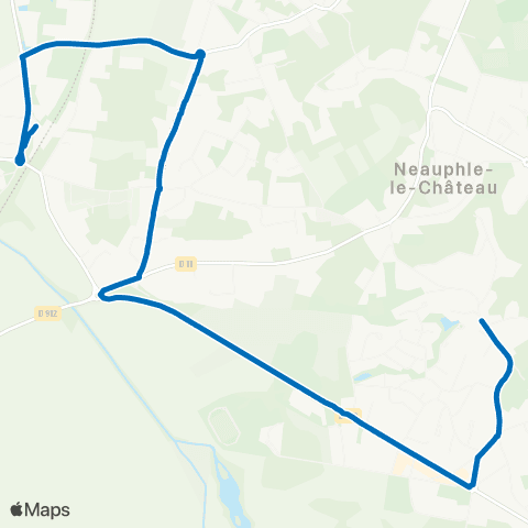 Île-de-France Mobilités Pl. de la Gare / Villiers - Neauphle - Pontchartrain <> Gendarmerie map