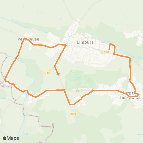 Île-de-France Mobilités Lycée Jules Verne <> La Mare aux Puits map