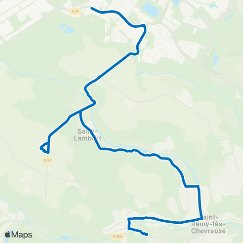Île-de-France Mobilités Collège P. de Coubertin <> La Brosse map