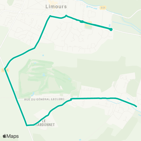 Île-de-France Mobilités Collège Vignaud <> Centre d'Accueil map