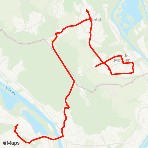 Île-de-France Mobilités Notre-Dame Chemin Vert <> Gabriel Faure map