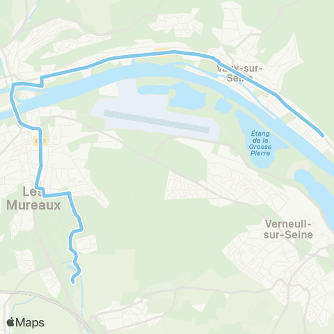 Île-de-France Mobilités Lycée François Villon - Quai 4 <> Port Maron map