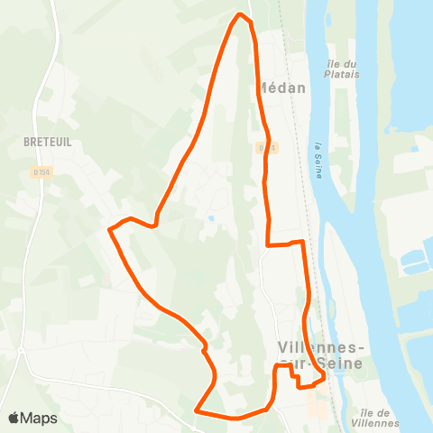 Île-de-France Mobilités Gare de Villennes-s/-Seine <> Gare de Villennes-s/-Seine map