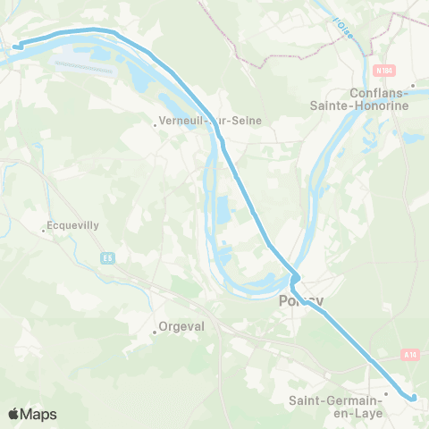 Île-de-France Mobilités Arquebuse <> Gare Routière Nord (C1) map