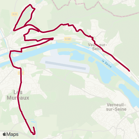Île-de-France Mobilités Lycée François Villon - Quai 3 <> Mairie map