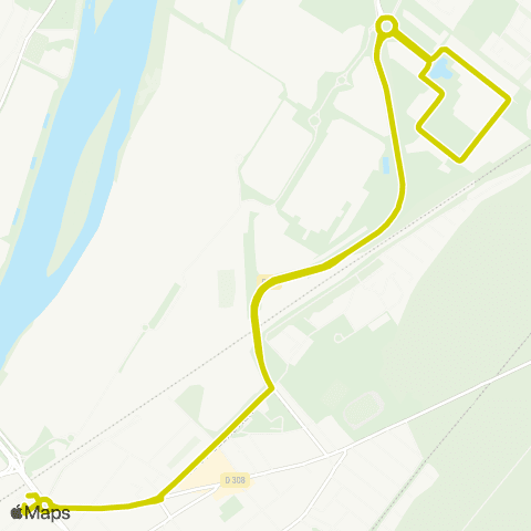 Île-de-France Mobilités Gare S. de Poissy (3a) <> Gare S. de Poissy (3d) map