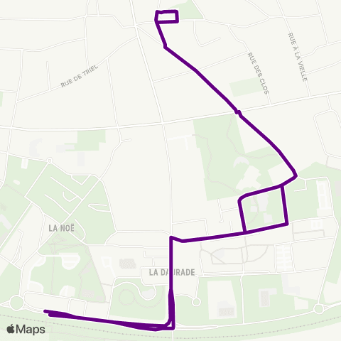 Île-de-France Mobilités Gare de Chanteloup-les-Vignes <> Gare de Chanteloup-les-Vignes map