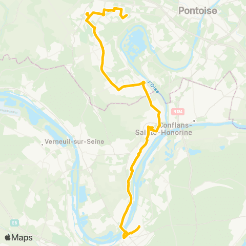Île-de-France Mobilités Martelet <> Stellantis map