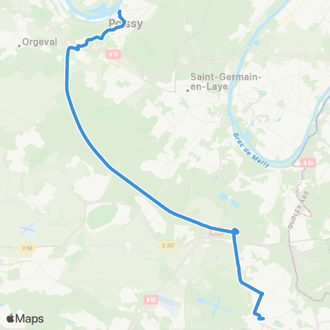 Île-de-France Mobilités Gare Routière Nord (A2) <> Europe map