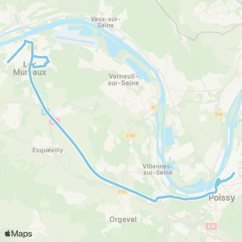 Île-de-France Mobilités Les Bosquets <> Stellantis map