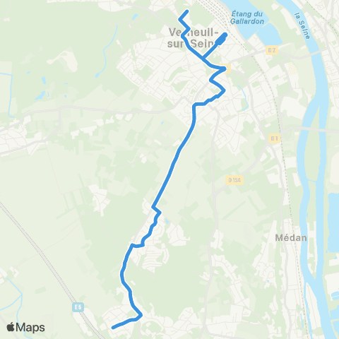 Île-de-France Mobilités Gare de Vernouillet-Verneuil (3b) <> Épinettes map