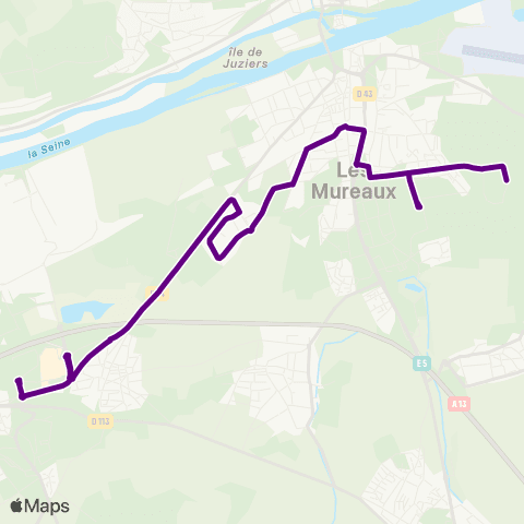 Île-de-France Mobilités Fam de Bécheville <> Family Village Shopping map