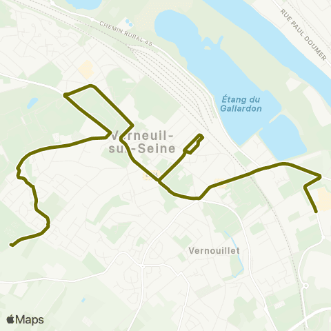 Île-de-France Mobilités Ctre comm. Grosse Pierre <> Piscine map