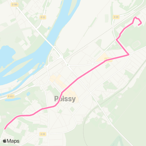 Île-de-France Mobilités Lycée le Corbusier <> Saint-Exupéry map