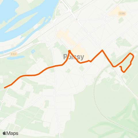 Île-de-France Mobilités Lycée le Corbusier <> La Bruyère map