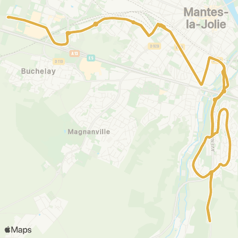 Île-de-France Mobilités Béarn <> Béarn map
