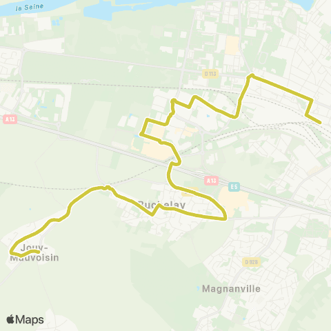 Île-de-France Mobilités René Renault <> Gare de Mantes-la-Jolie Quai 4 map