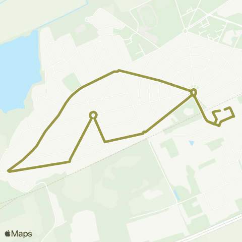 Île-de-France Mobilités Aubergenville Élisabethville <> Aubergenville Élisabethville map