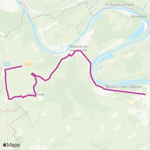 Île-de-France Mobilités Géo André <> Tasses map