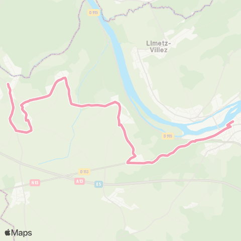 Île-de-France Mobilités Bonnières-s/-Seine Gare rout. - Quai 7 <> Église map