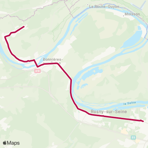 Île-de-France Mobilités Gare Routière <> Route de la Roche map