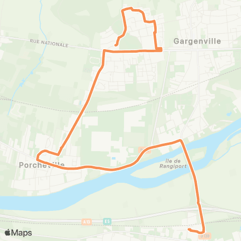 Île-de-France Mobilités Gare d'Épône - Mézières <> Mairie map