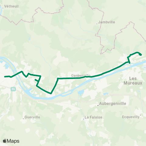 Île-de-France Mobilités Gare de Meulan - Hardricourt <> Gare de Mantes-la-Jolie - Quai 13 map