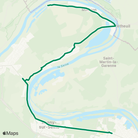 Île-de-France Mobilités Gare Routière <> Jardinerie map