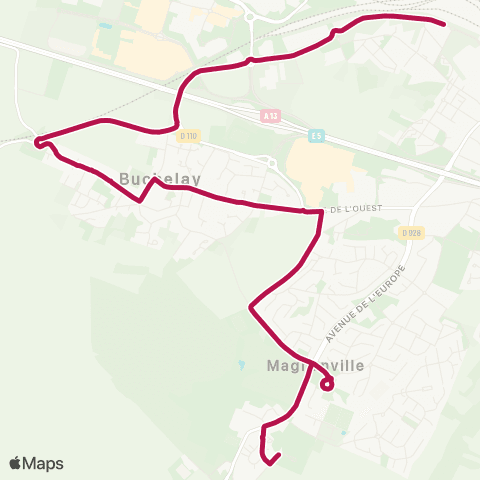 Île-de-France Mobilités Lycée Léopold Sédar Senghor <> Uni map