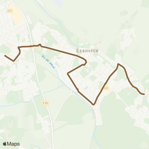 Île-de-France Mobilités Gare de Domont <> Écouen Maillol map