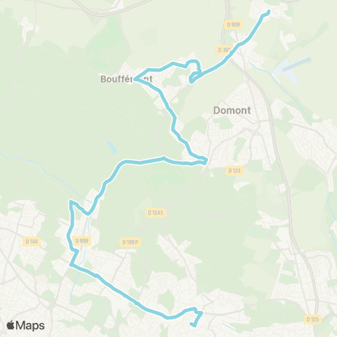 Île-de-France Mobilités Collège Bury <> Mairie map