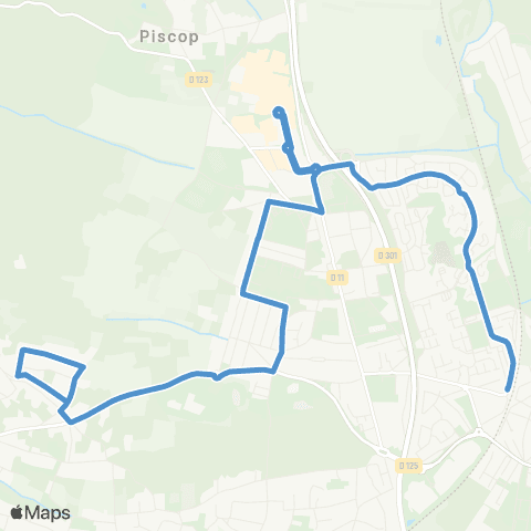 Île-de-France Mobilités Gare de Sarcelles - St-Brice <> Rougemonts - Liberté map