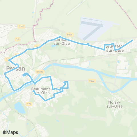 Île-de-France Mobilités Mairie <> Rue de Boran map