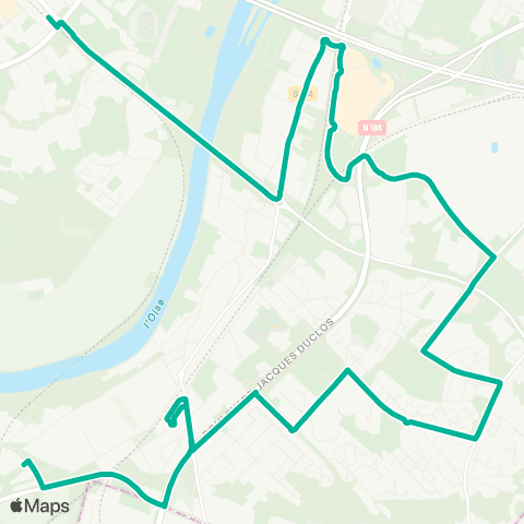 Île-de-France Mobilités Gare de Cergy Préf. - Quai e <> Gare de Neuville - Uni map