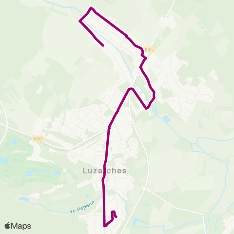 Île-de-France Mobilités Collège A. de Noailles - Lycée G. de Nerval <> Rue du Pont map