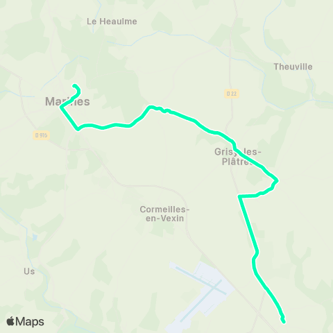 Île-de-France Mobilités Collège les Hautiers <> Rue des Fossettes map